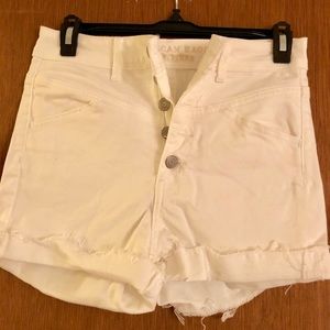 American Eagle White Jean Shorts
